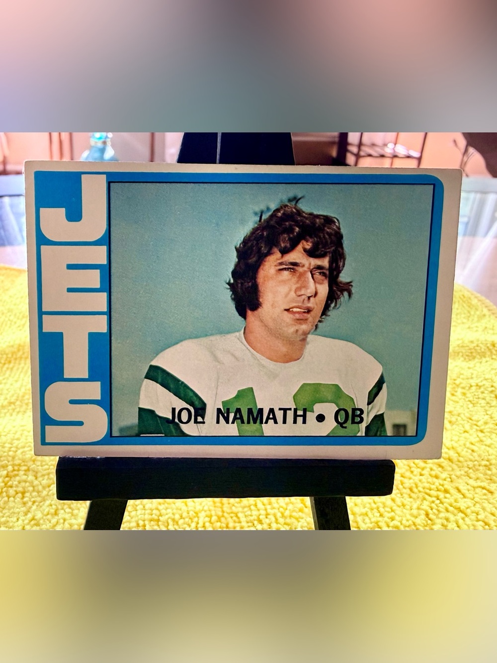 Joe Namath, #100, HOF, 1972, Topps Football Card, New York Jets, Mint/ Near Mint